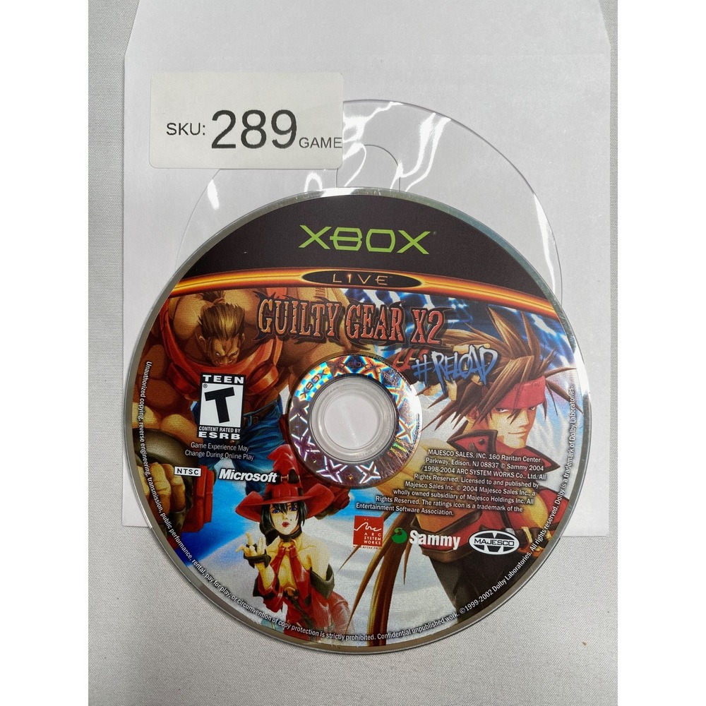 Guilty Gear X2 #Reload Microsoft Xbox Original Game Disc Only
